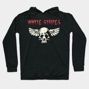 white Stripes Hoodie